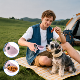 CucuPaw | Yalıtımlı, Katlanabilir Kedi - Köpek Su Şişesi